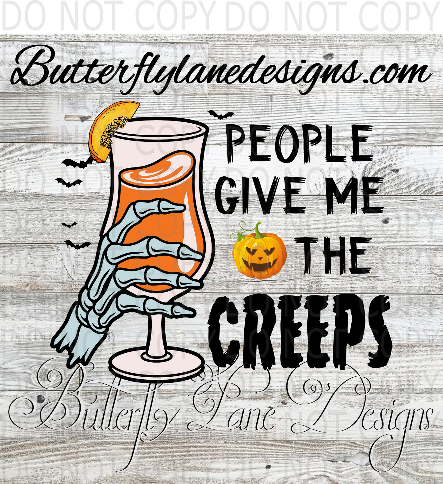 People give me the creeps- :: Clear Decal :: VC Decal