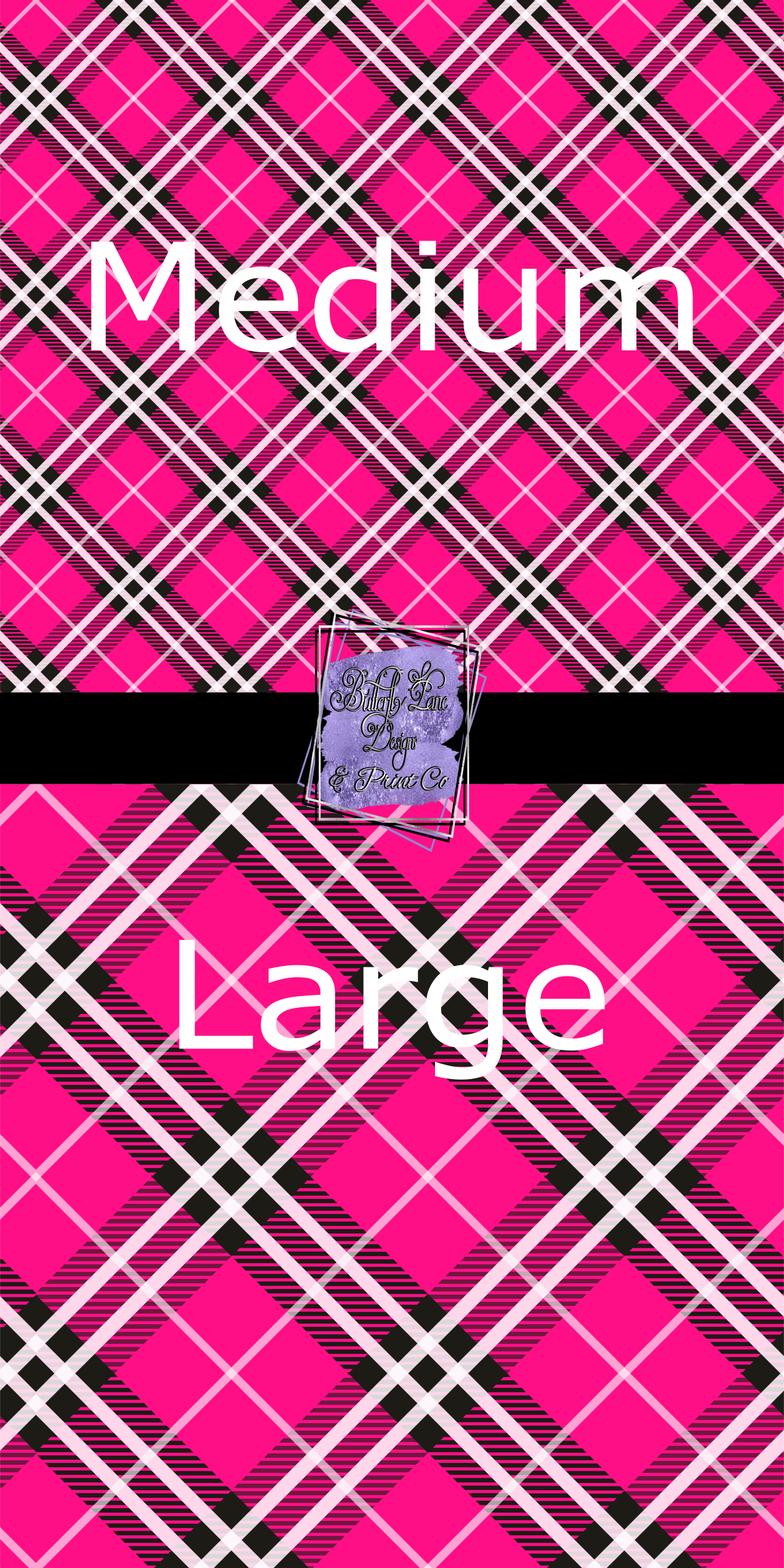 Plaid-Bright pink-PV210 Patterned Vinyl