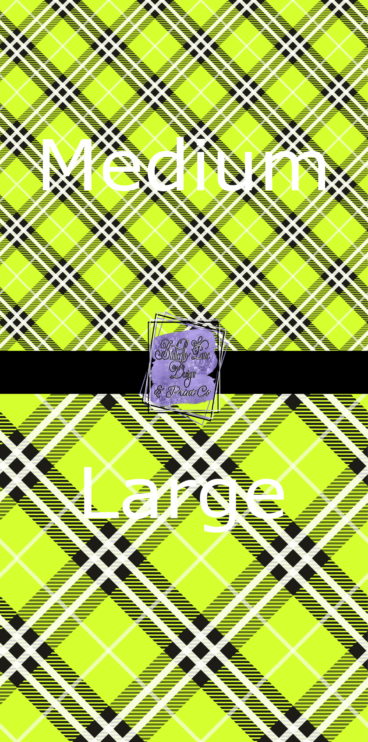 Plaid-Lime green-PV219 Patterned Vinyl