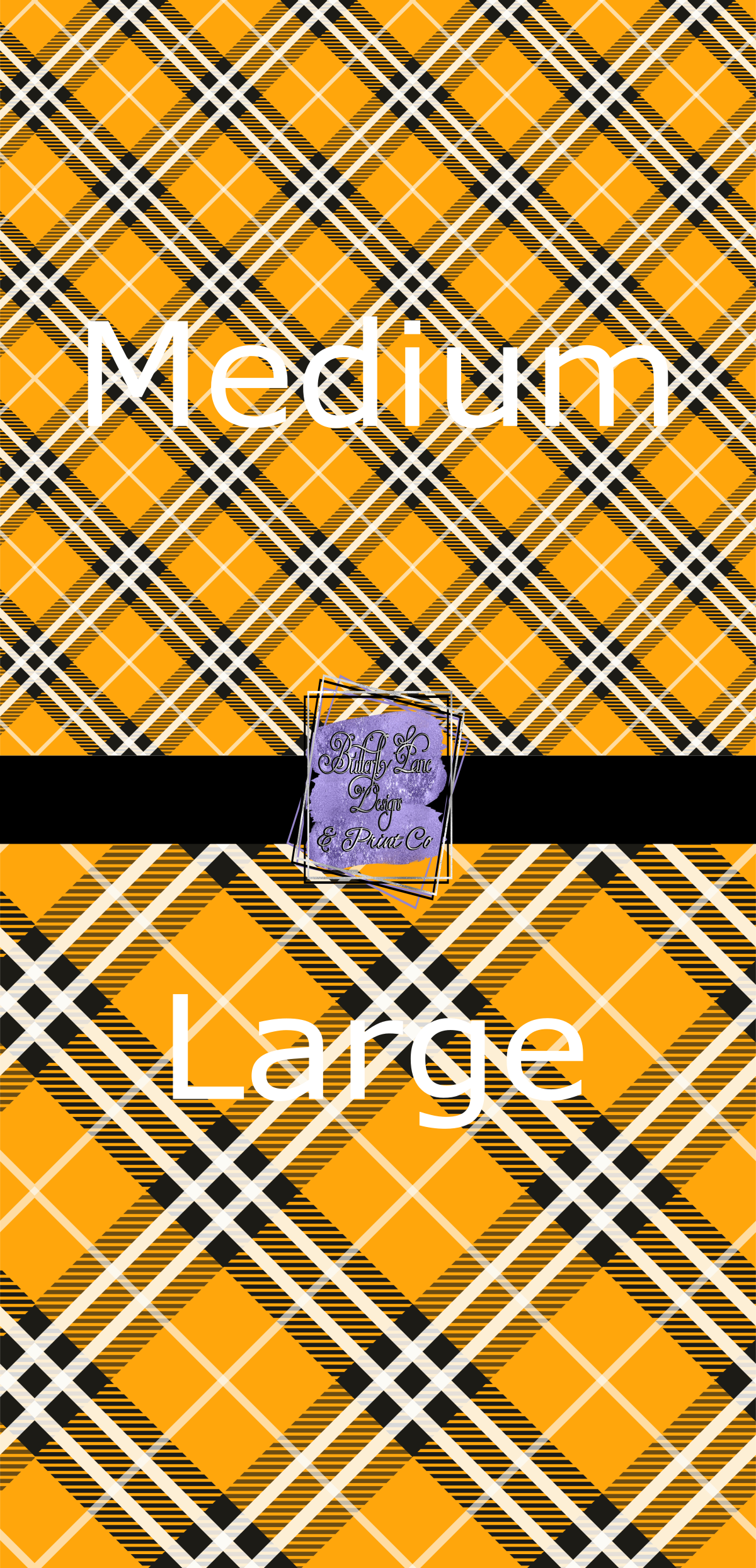 Plaid Orange-PV215 Patterned Vinyl