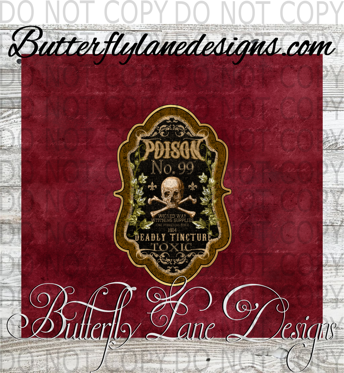 Poison No.99-Plain :: Tumbler wrap