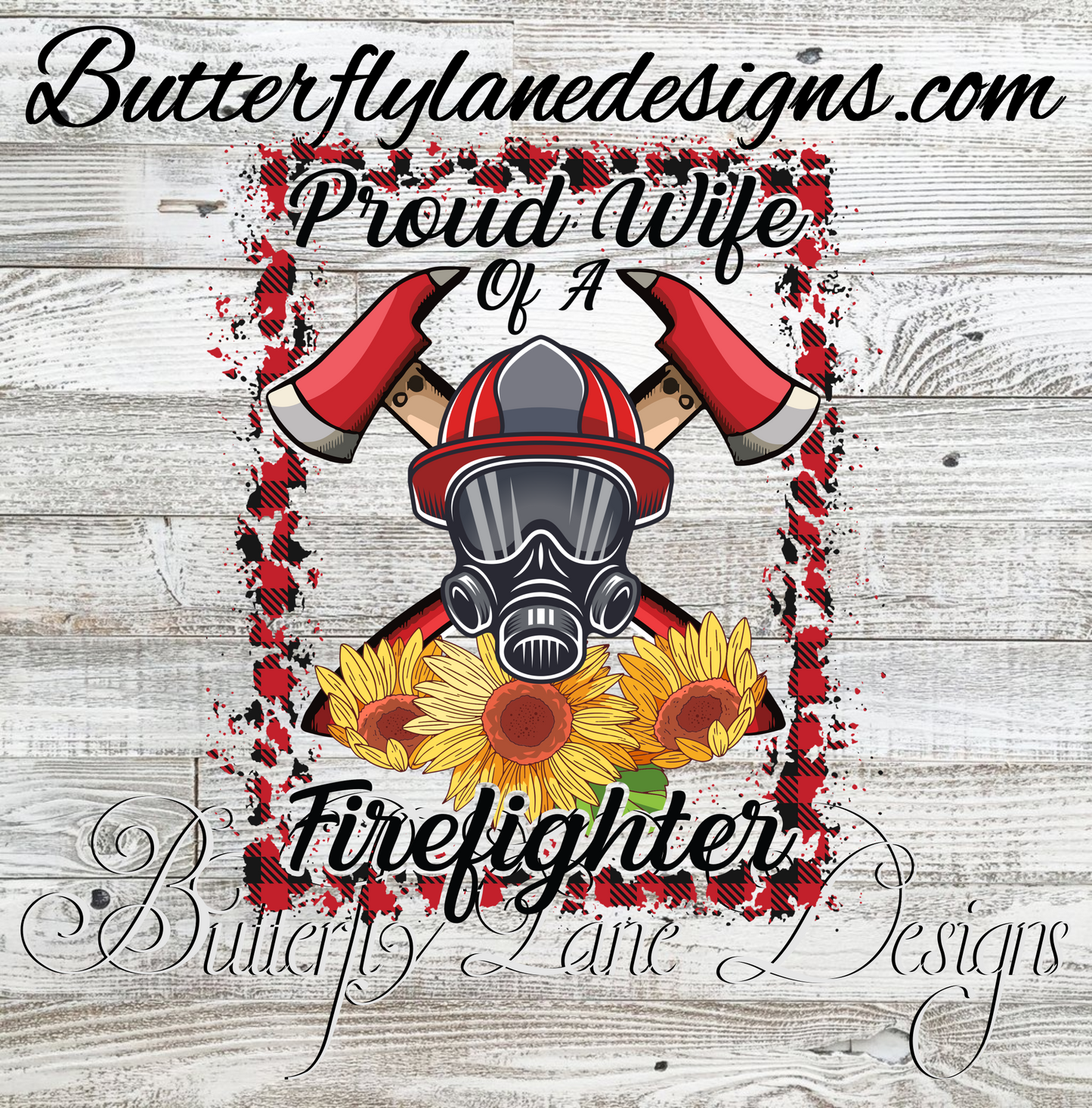 Proud Wife of a Fire Fighter-FF17 :: Clear Decal :: VC Decal