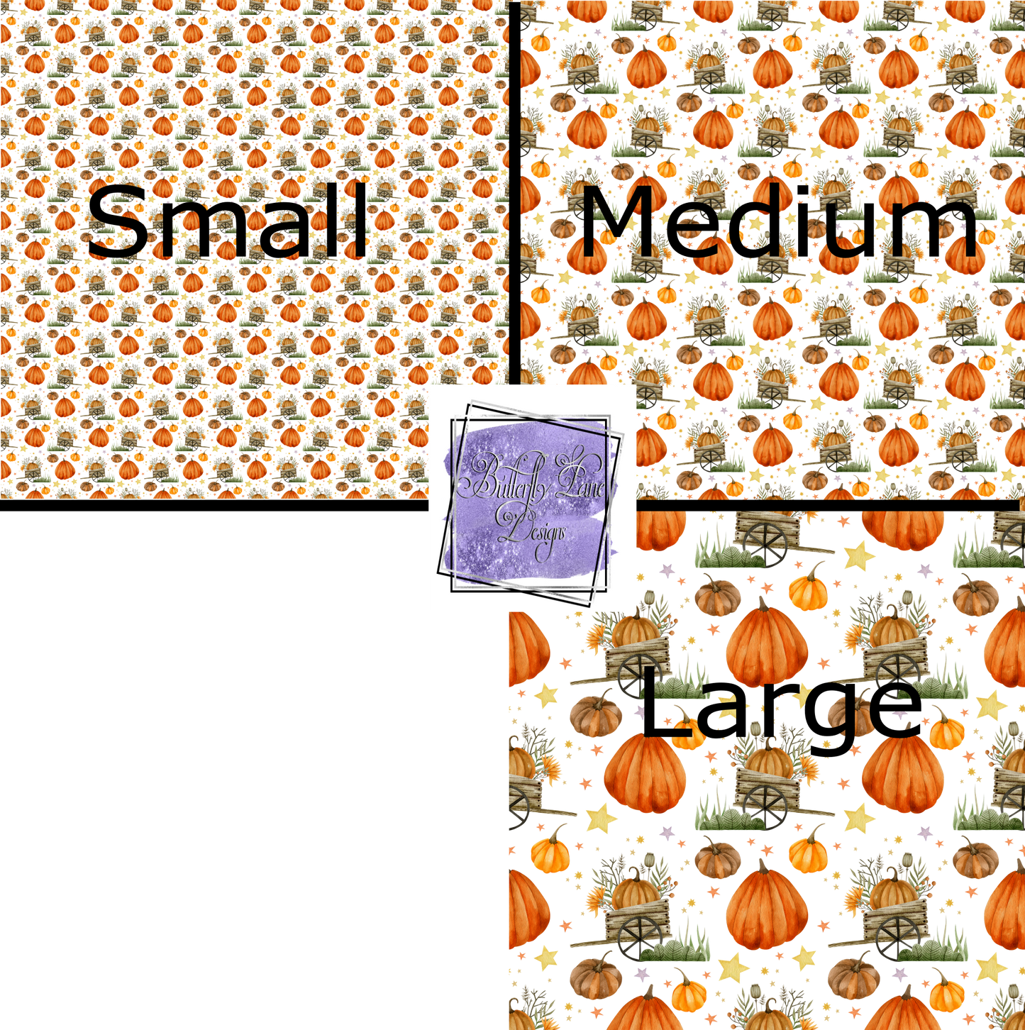 Pumpkins and wagons PV226 Patterned Vinyl