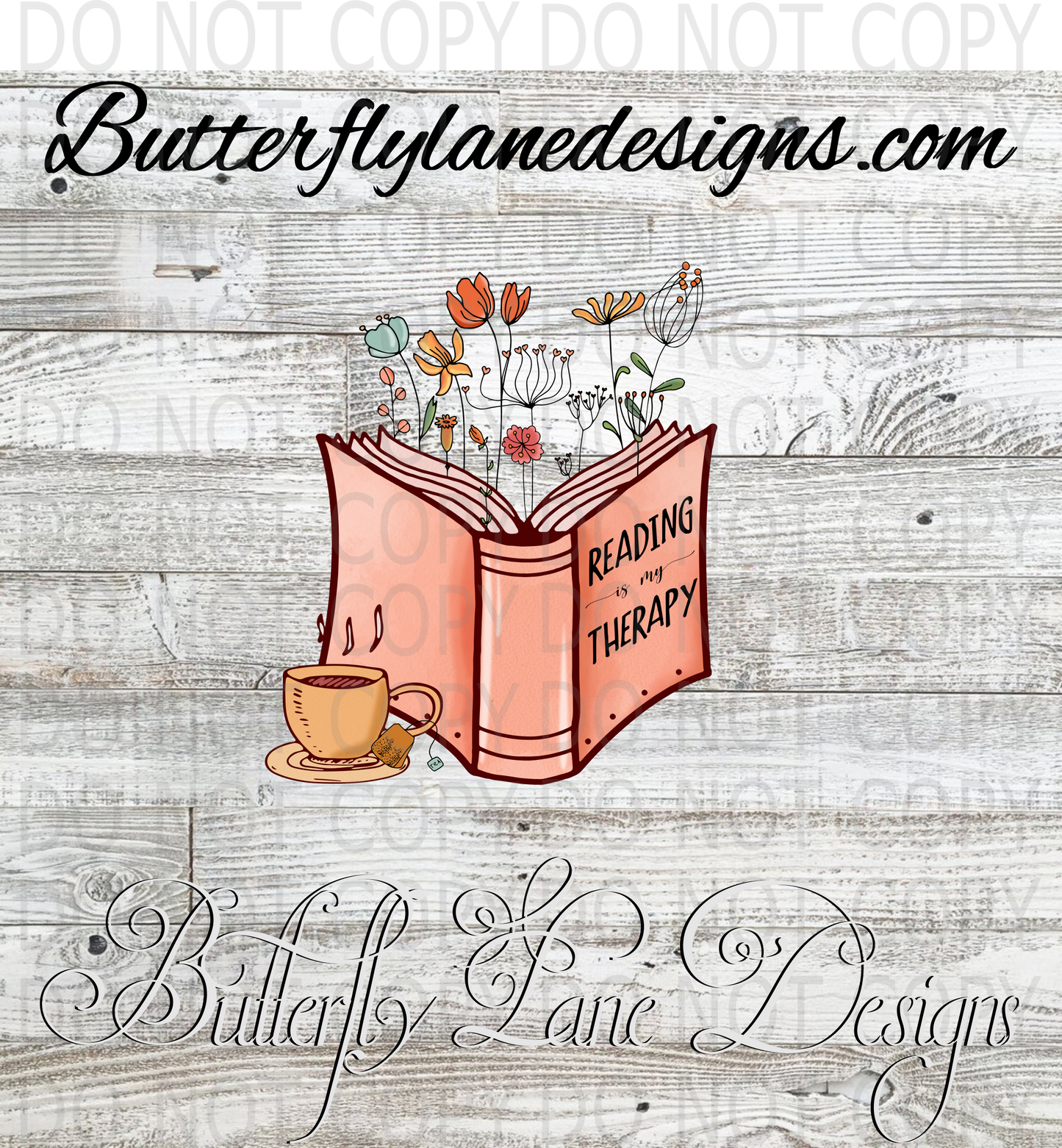 Reading is my therapy :: Clear Decal :: VC Decal