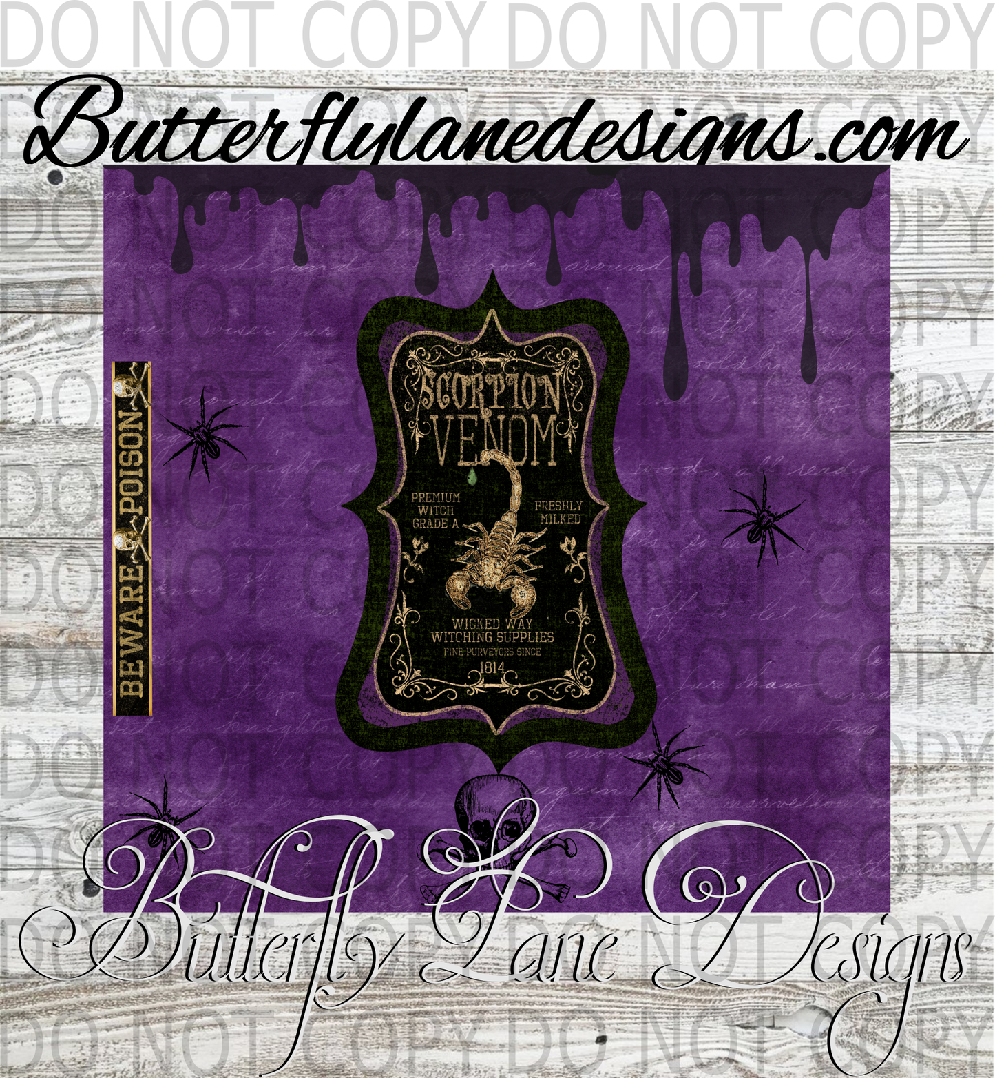 Scorpion venom-purple- :: Tumbler wrap
