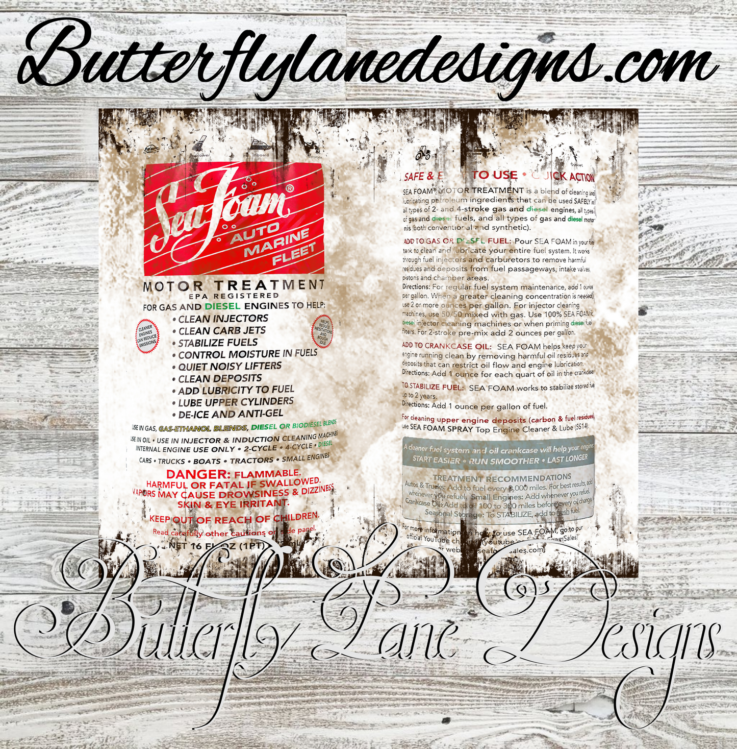 Sea Foam-Motor treatment :: White Cast Tumbler wrap