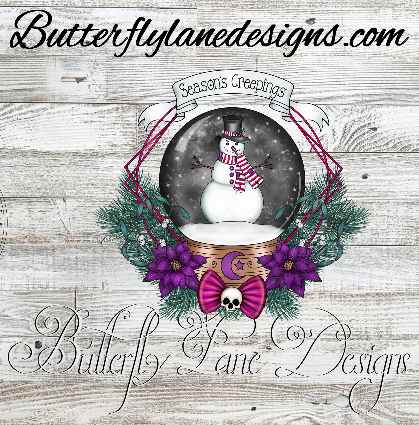 Seasons Creepings-Spooky:: Clear Cast Decal