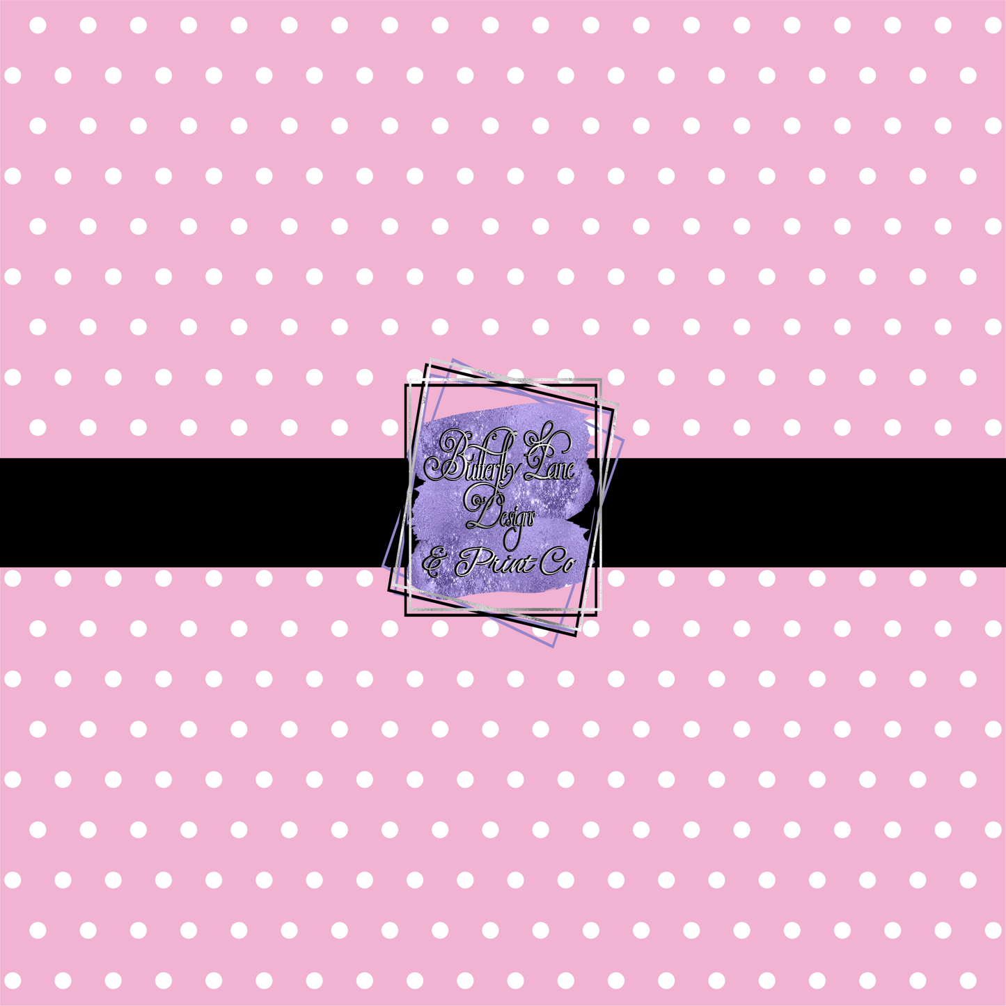 Spring Pastel pink with white polka dots- PV 491 Patterned Vinyl