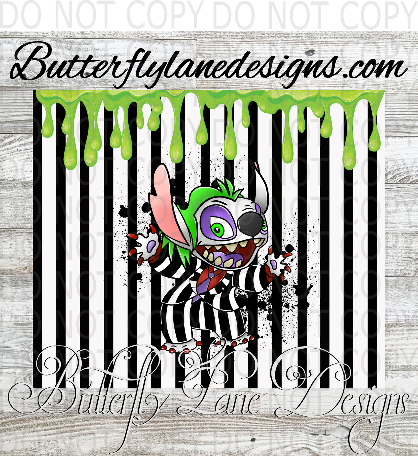 Stitch- Beetle juice :: Tumbler wrap