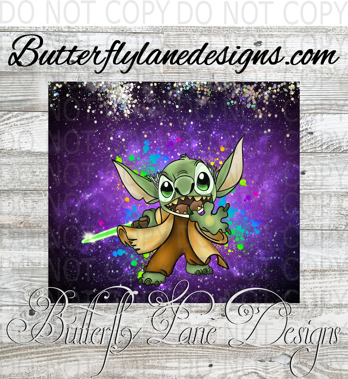 Stitch Yoda :: Tumbler wrap