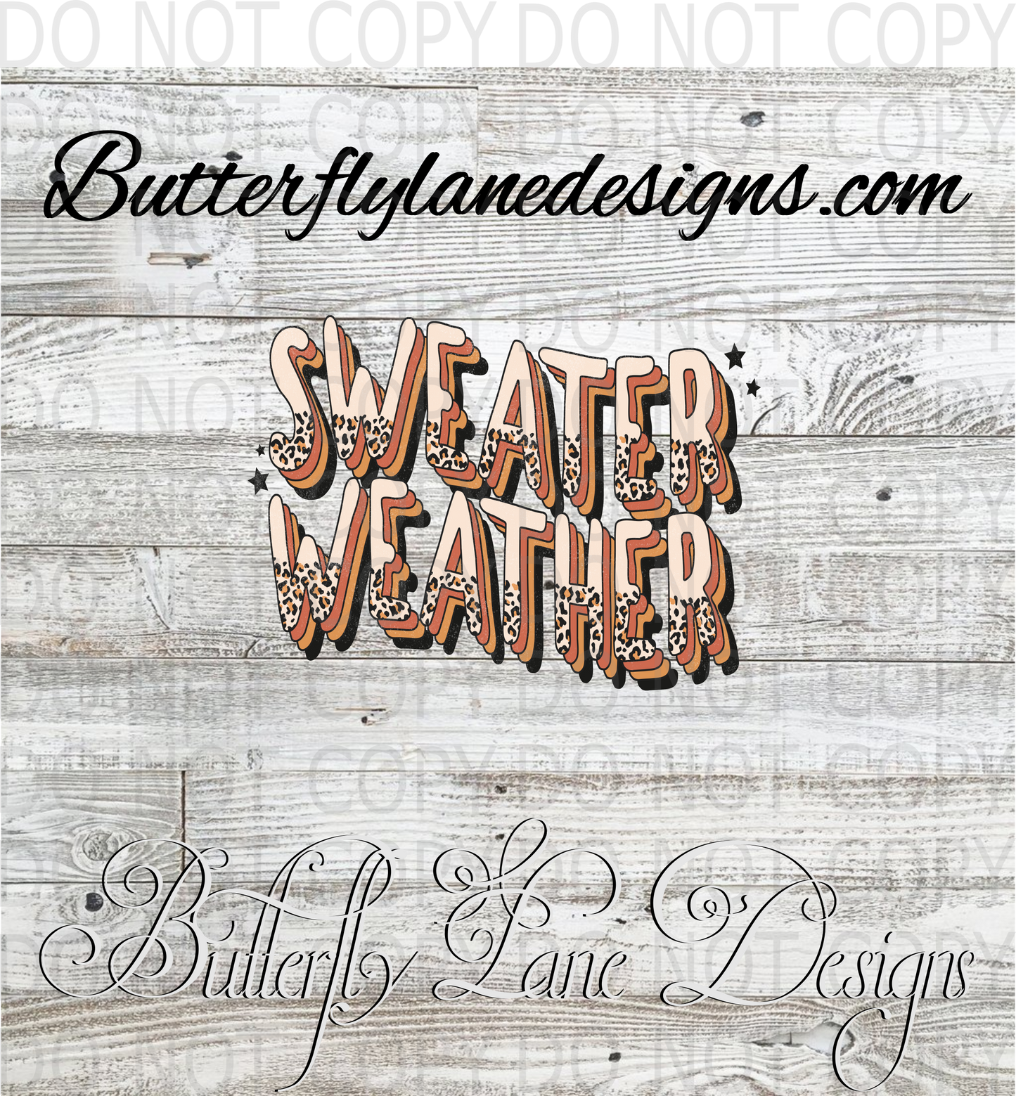 Sweater weather :: Clear Decal :: VC Decal