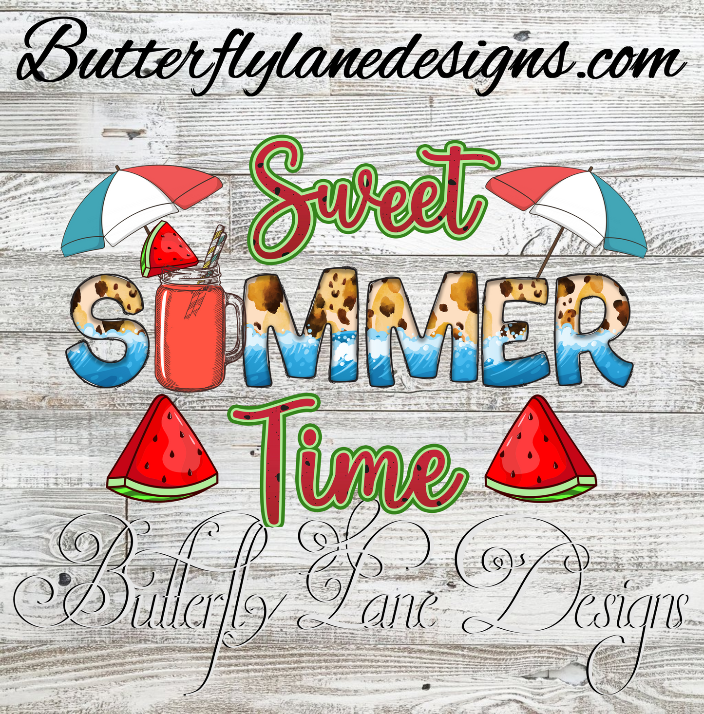 Sweet summer-watermelon-beach :: Clear Decal :: VC Decal
