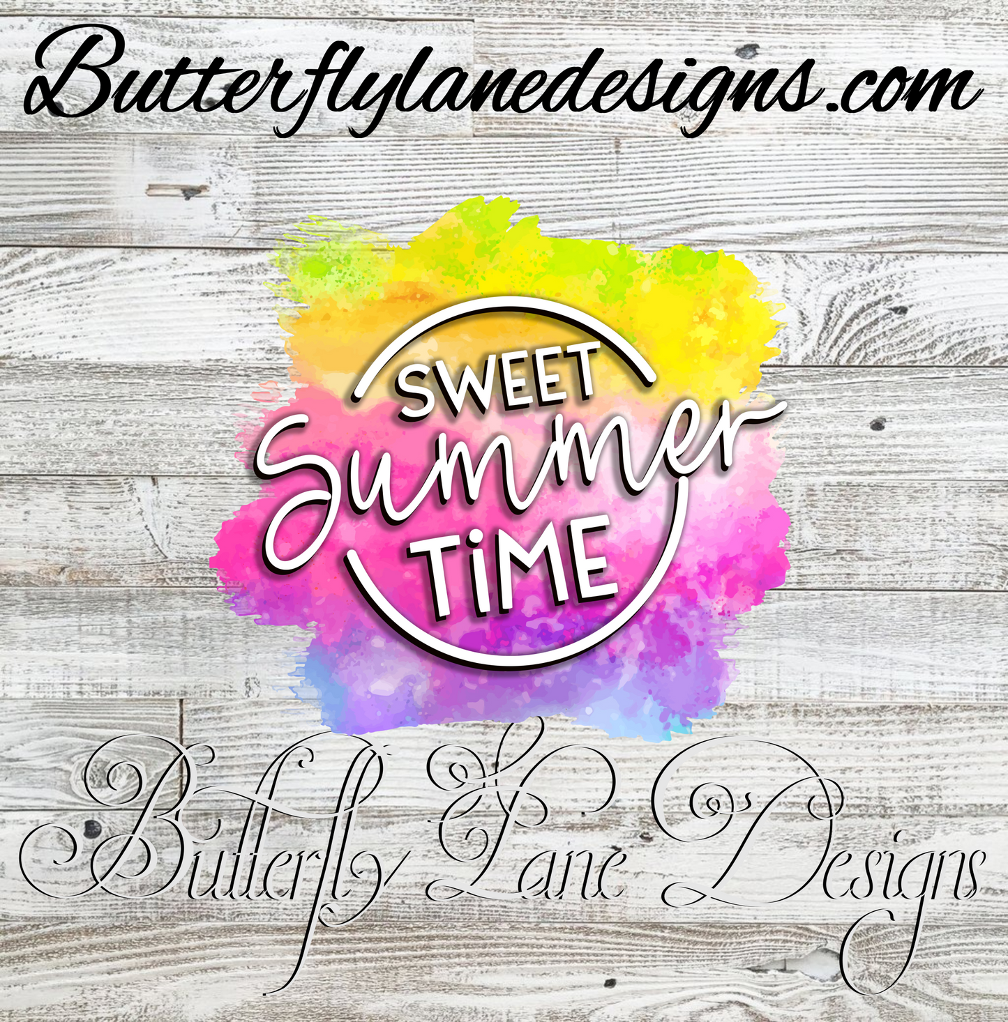 Sweet summertime-watercolor :: Clear Decal :: VC Decal