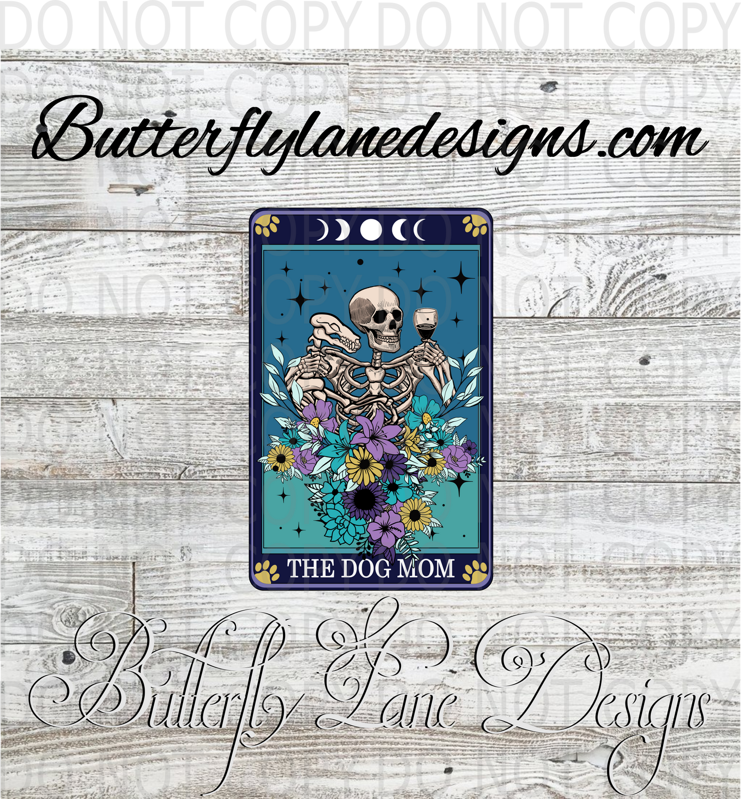 Tarot-The Dog Mom :: Clear Decal :: VC Decal
