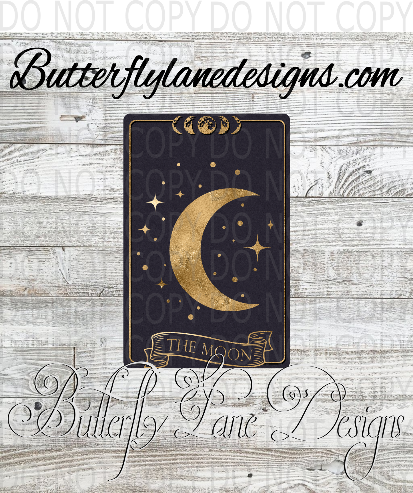 Tarot-the moon-Clear Decal :: VC Decal