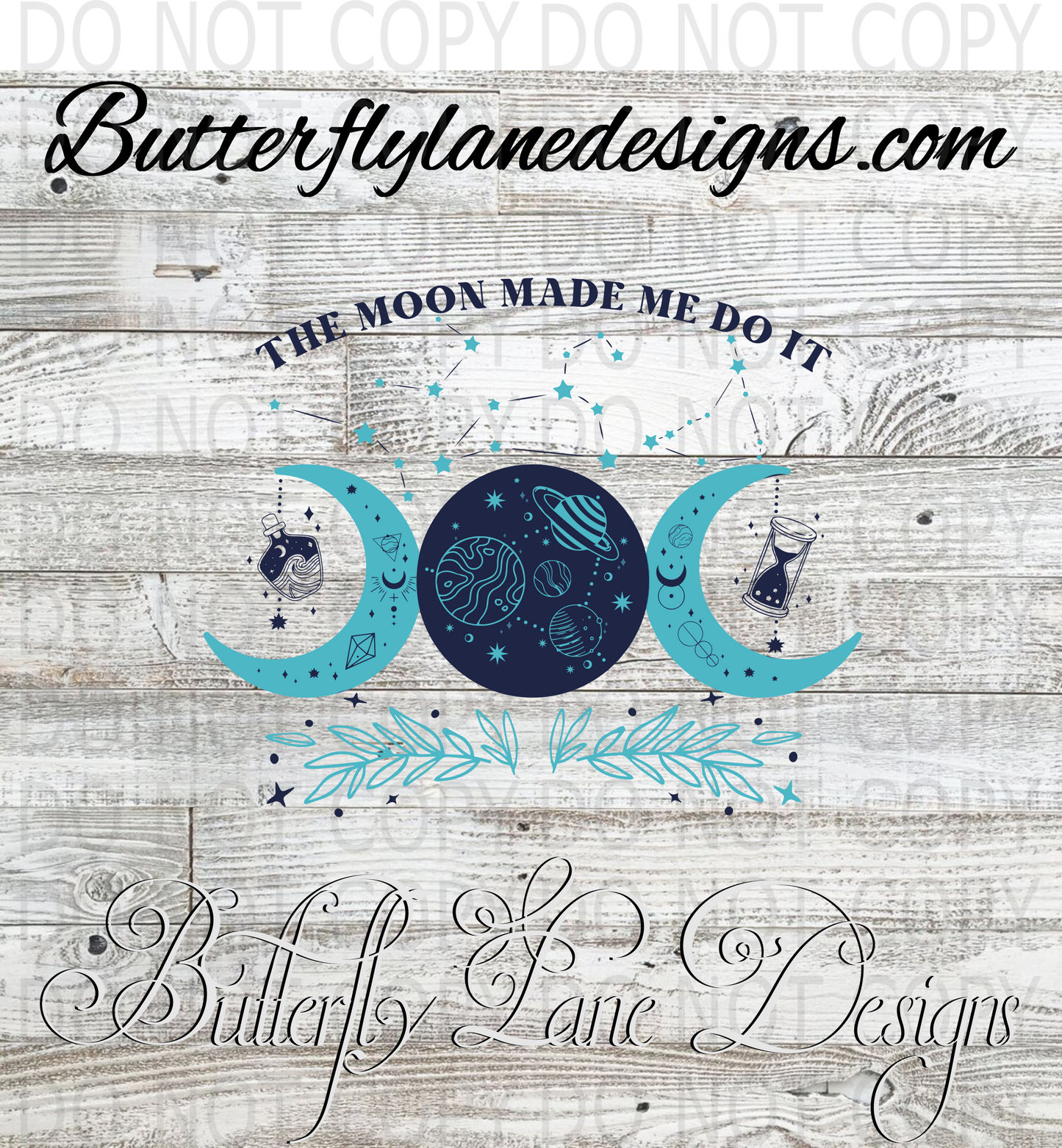 The moon made me do it : Clear Decal :: VC Decal