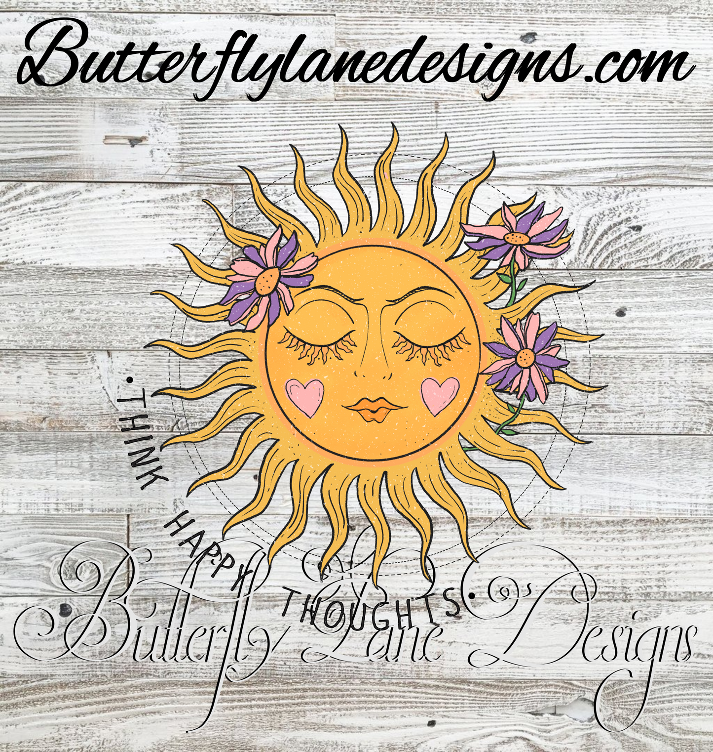 Think happy thoughts-vintage :: Clear Decal / VC Decal