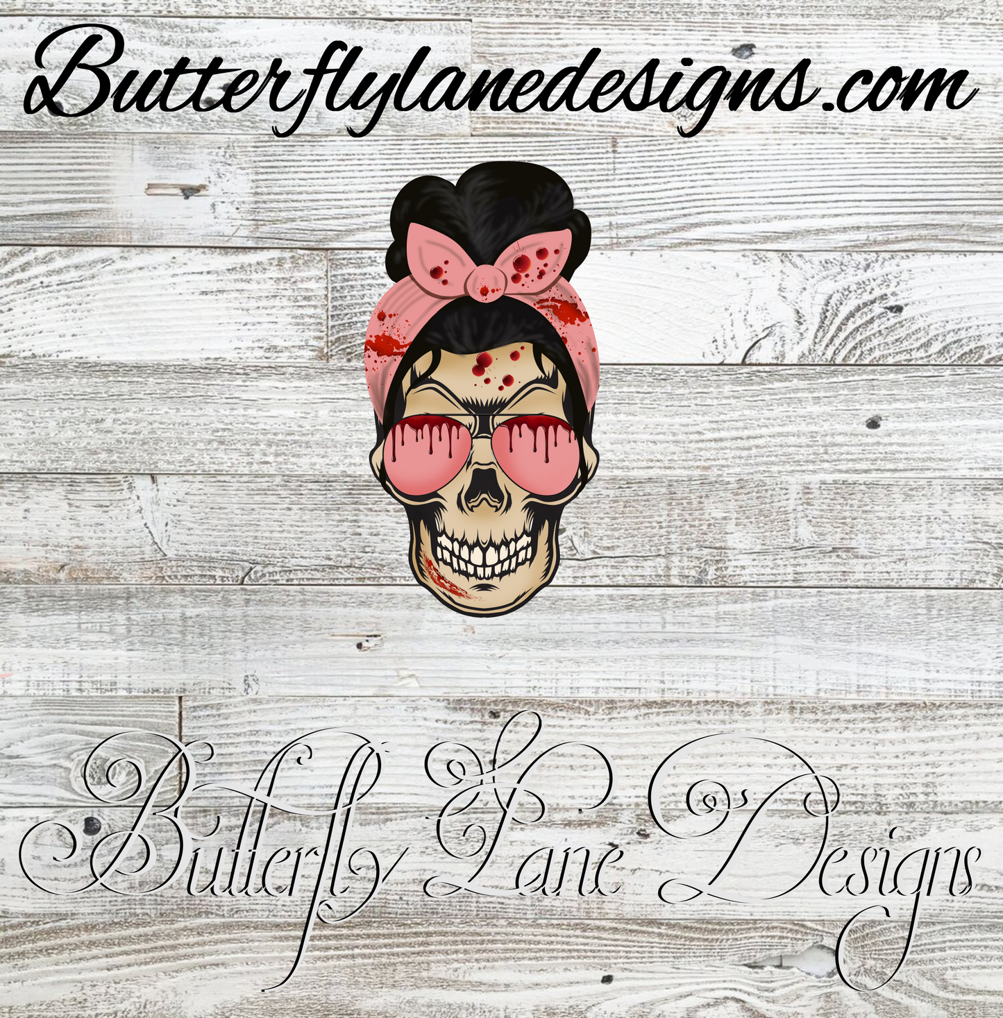 True Crime, Messy Bun :: Clear Cast Decal