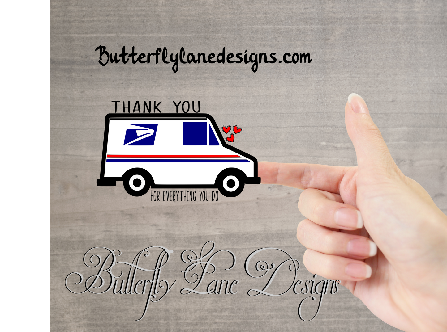 USPS Thank you for everything you do! Thank you mail box sticker