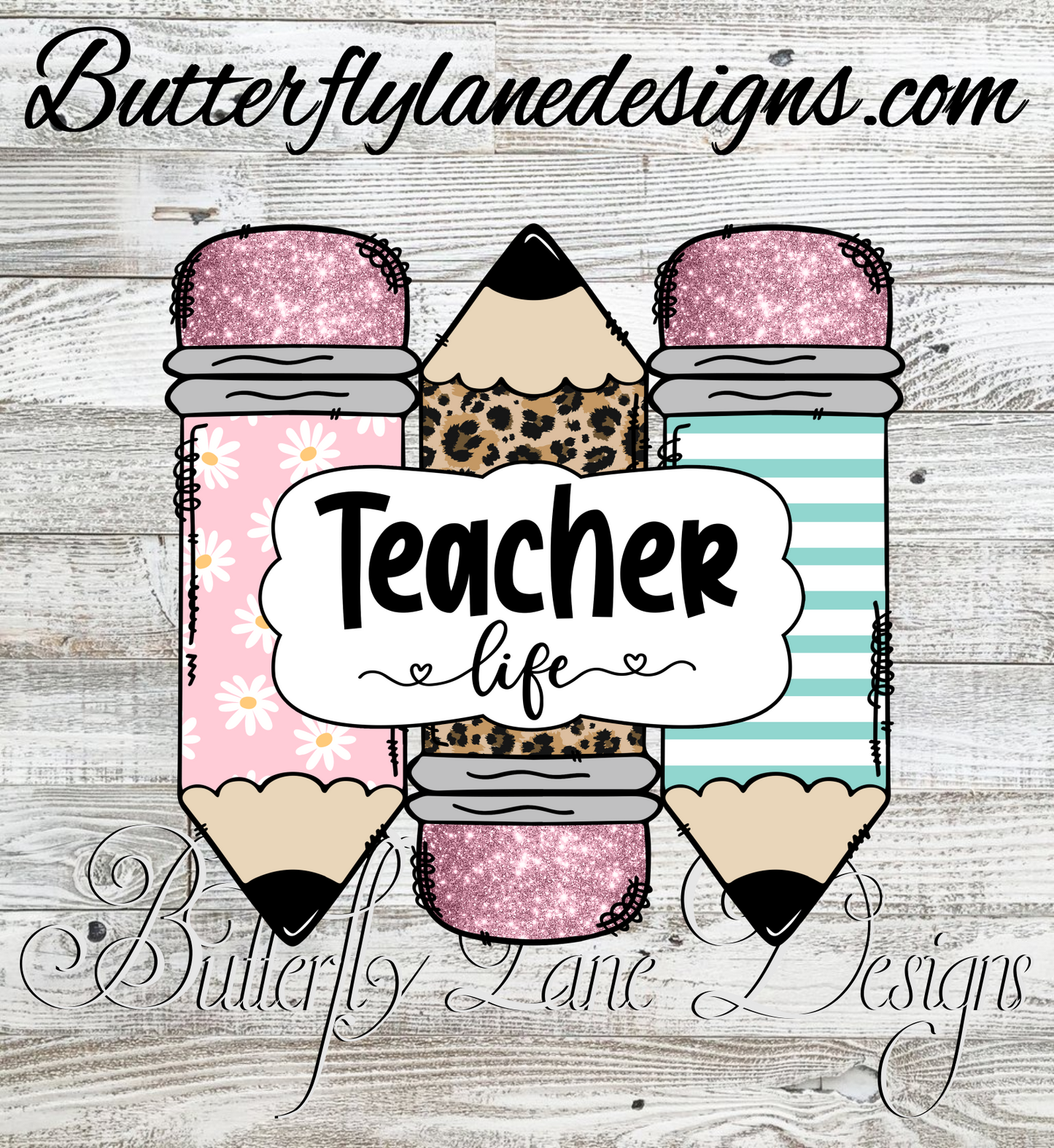 Teacher life pencils :: Clear Decal or VCD