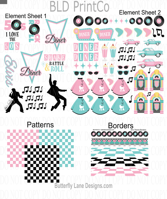 1950s Diner Theme Bundle - VC