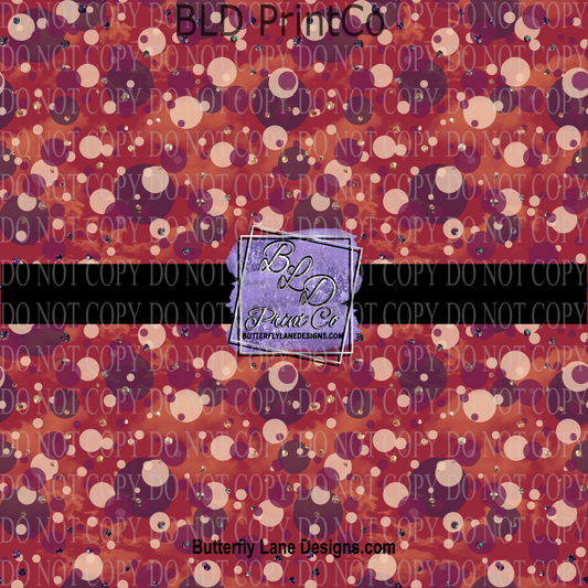 Abstract bubbles - Fall colors PV 728  Patterned Vinyl