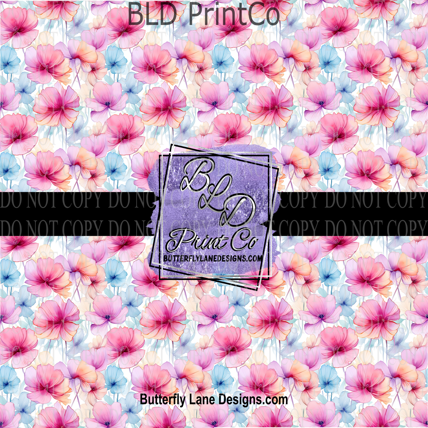 Alcohol Ink floral - PV 1086  ::  Patterned Vinyl