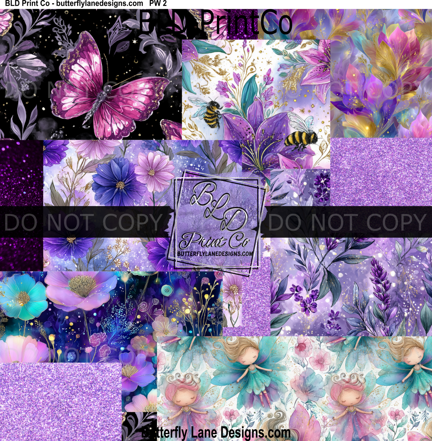 Spring patchwork -no stitching-BLD - PW2