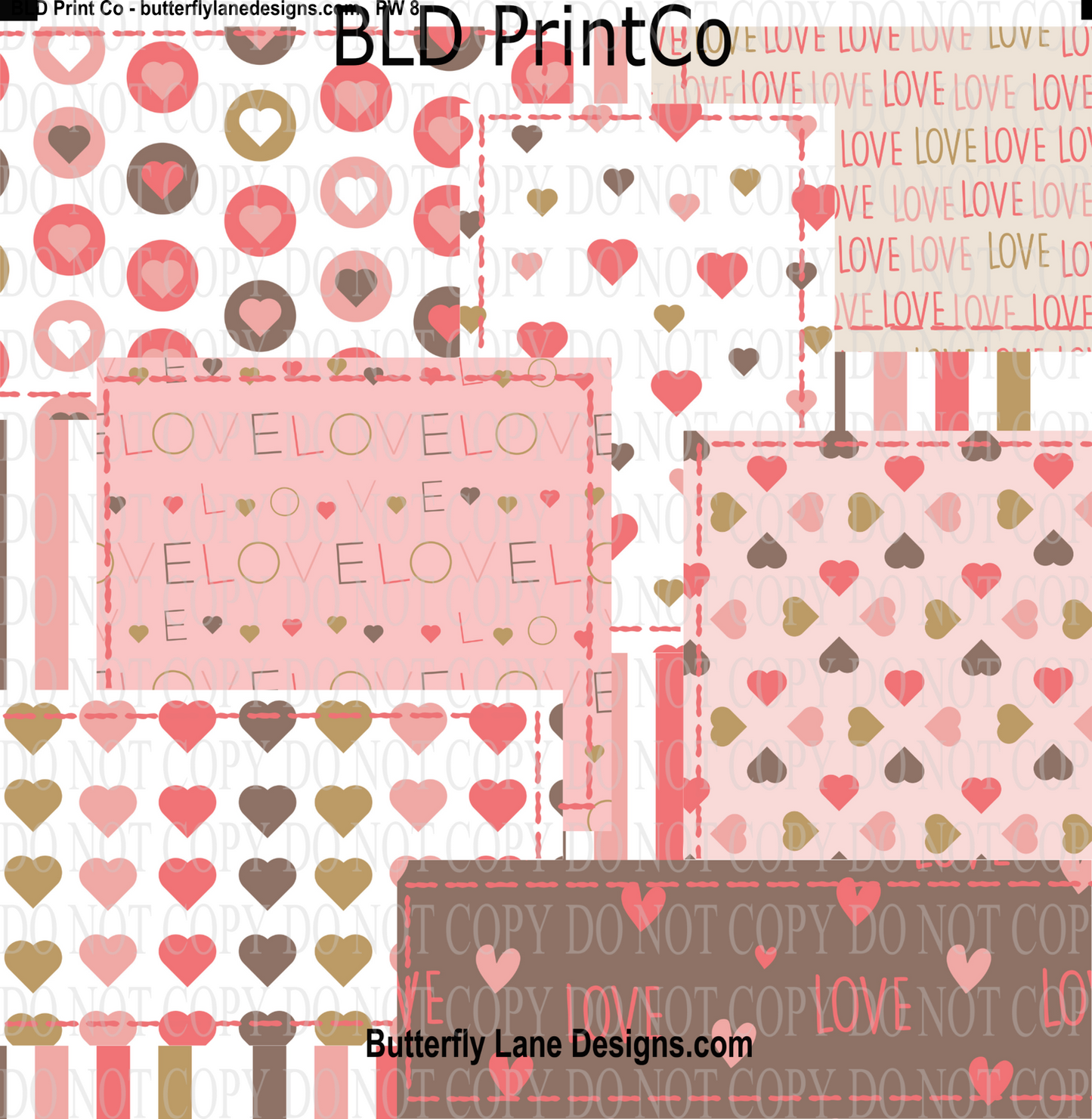 Soft Love-Valentine patchwork BLD - PW8