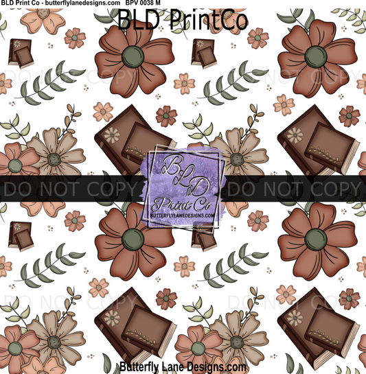 Cozy Book and florals- BPV0038