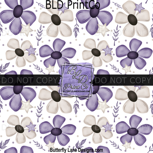 Purple cream florals-BPV0073