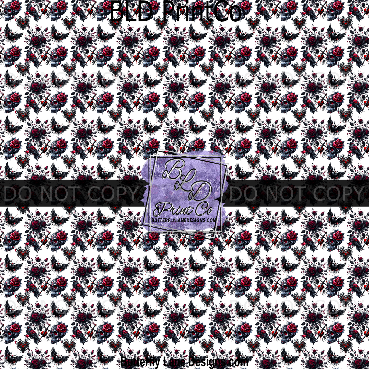 Skulls and Crow Goth Style -BPV0087