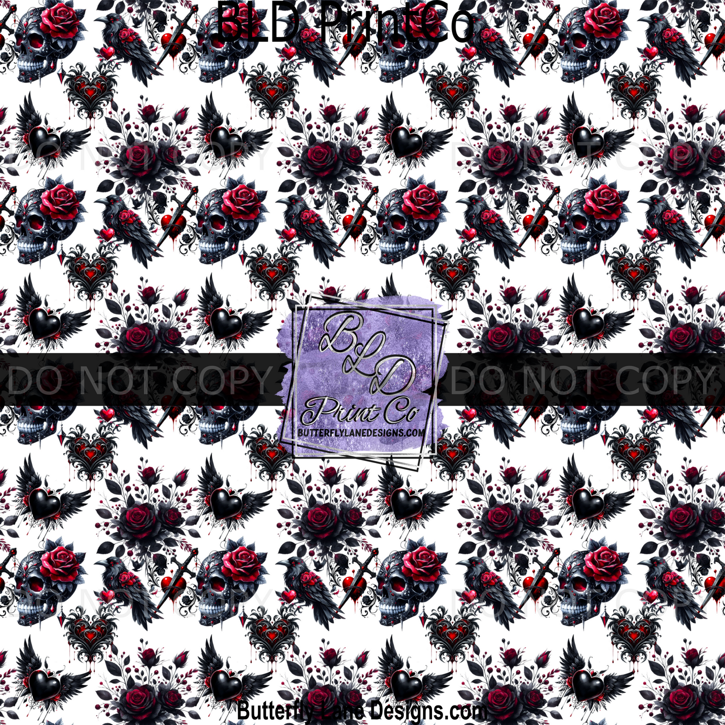 Skulls and Crow Goth Style -BPV0087