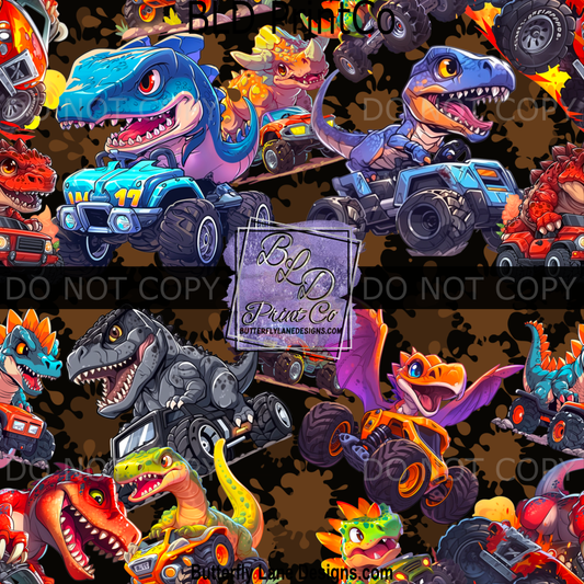Fun Monster Dinosaur Trucks & Mud  BPV112