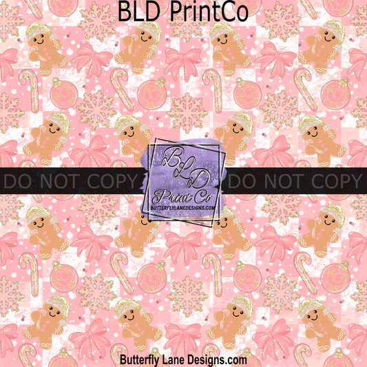 Pink Christmas Gingerbread  & elements BPV 2256