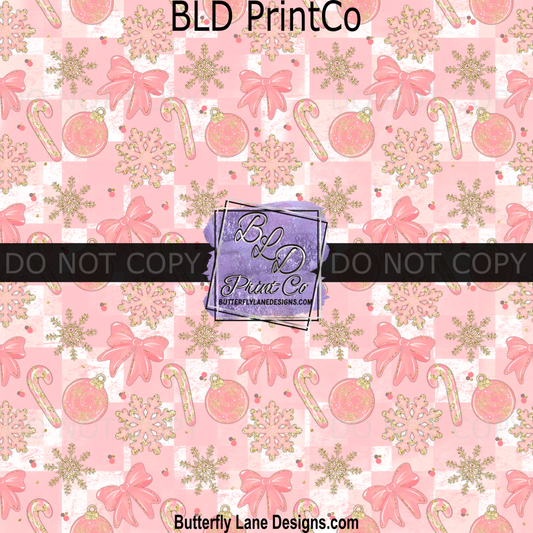 Pink Christmas elements BPV 2257