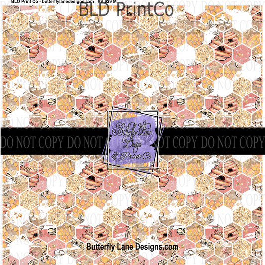 Bee Sweet 4  PV629-  Patterned Vinyl