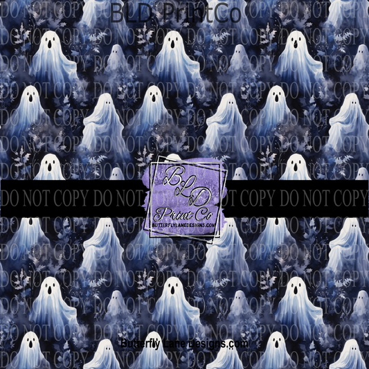 Blue tones Ghostly Ghost  PV  712     Patterned Vinyl