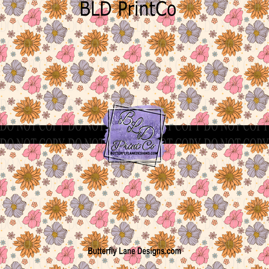 Boho Spring Florals - PV 985 M   Patterned Vinyl
