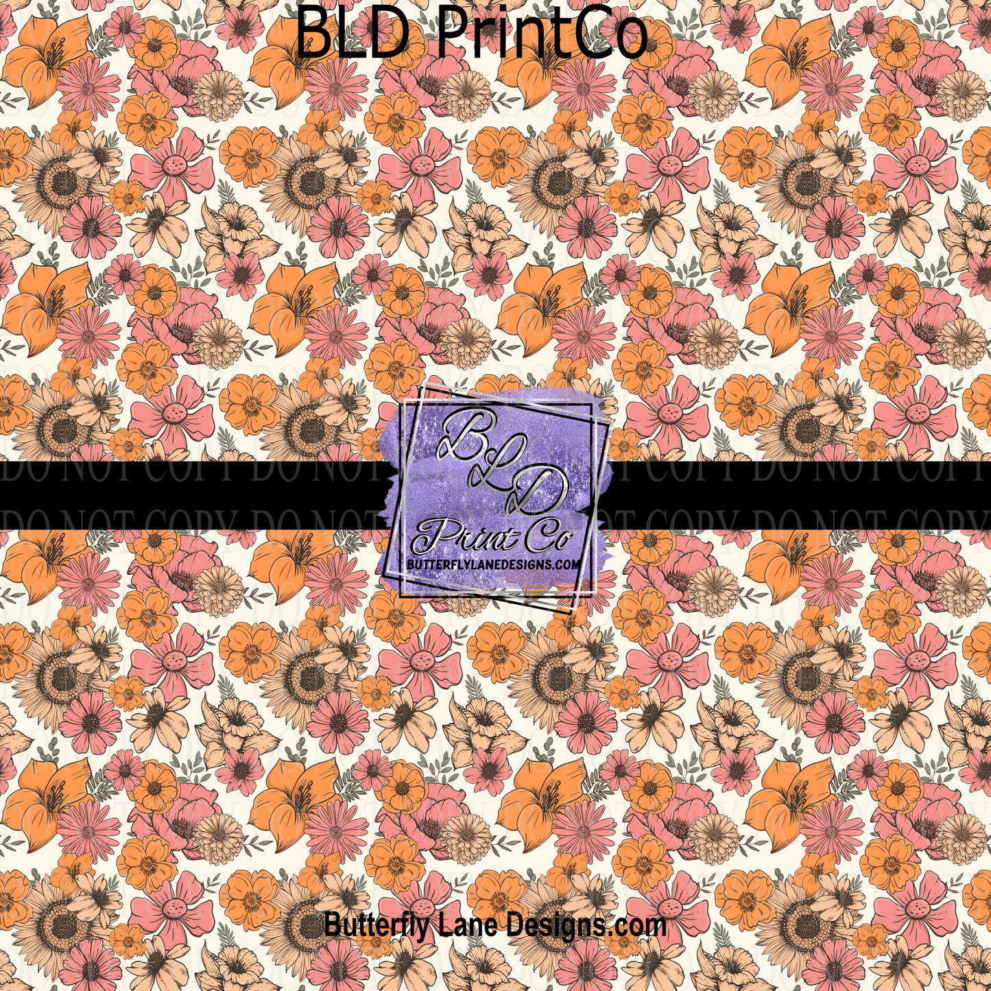 Boho Spring Florals - PV 988 M  Patterned Vinyl