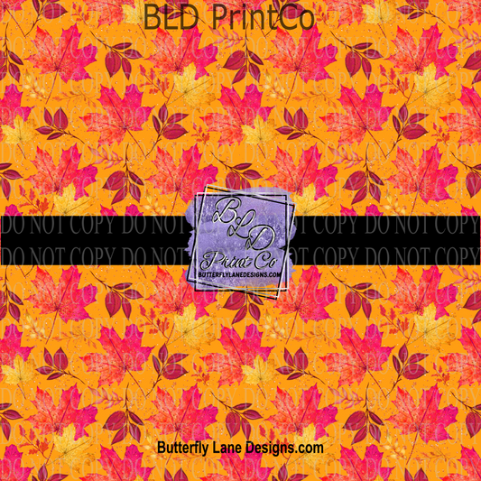 Bright Fall leaves  PV 724  Patterned Vinyl