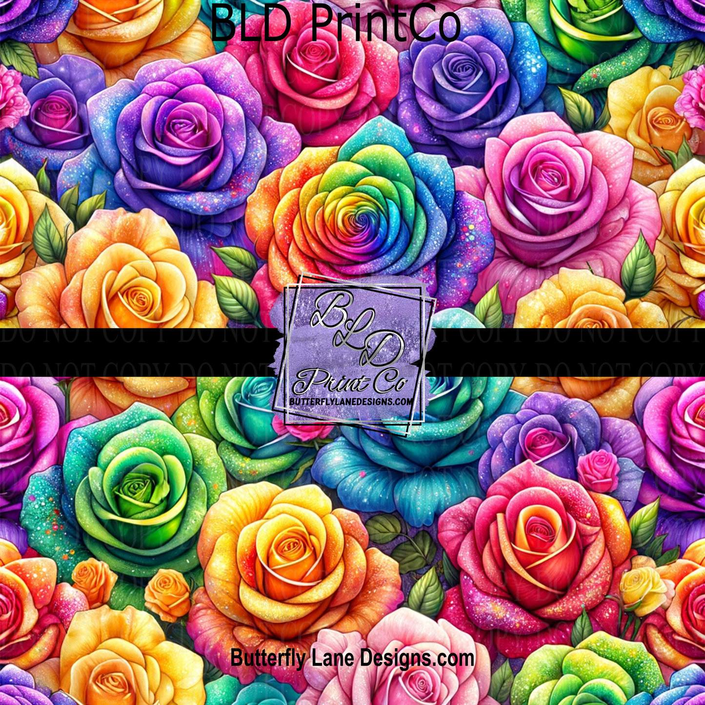 Bright Neon Roses PV 1191 M   ::  Patterned Vinyl