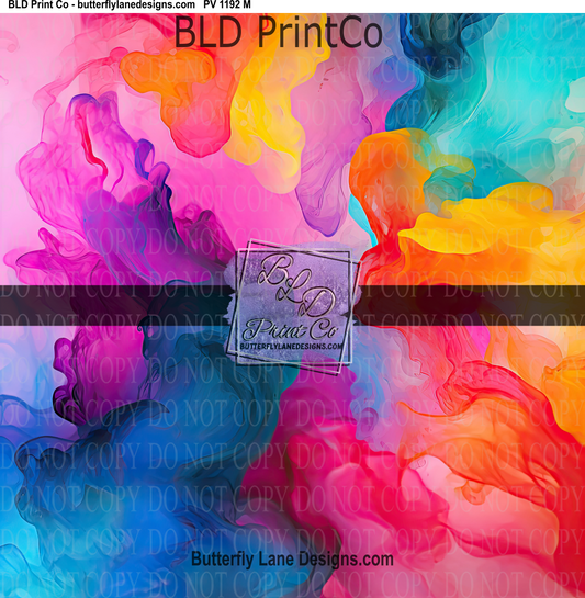 Bright Neon watery smoke effect PV 1192   ::  Patterned Vinyl