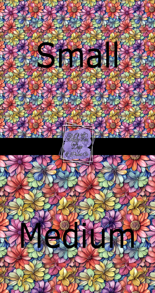 Bright Summer flowers PV 533- Patterned Vinyl