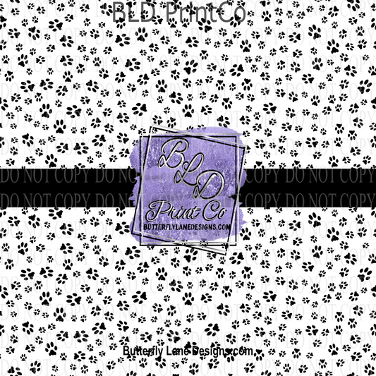 Busy Animal Paw prints  PV 871  Patterned Vinyl