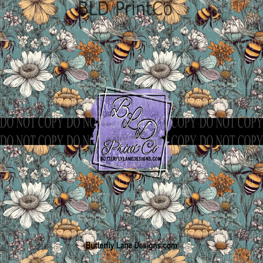 Busy Bees  PV 870       Patterned Vinyl