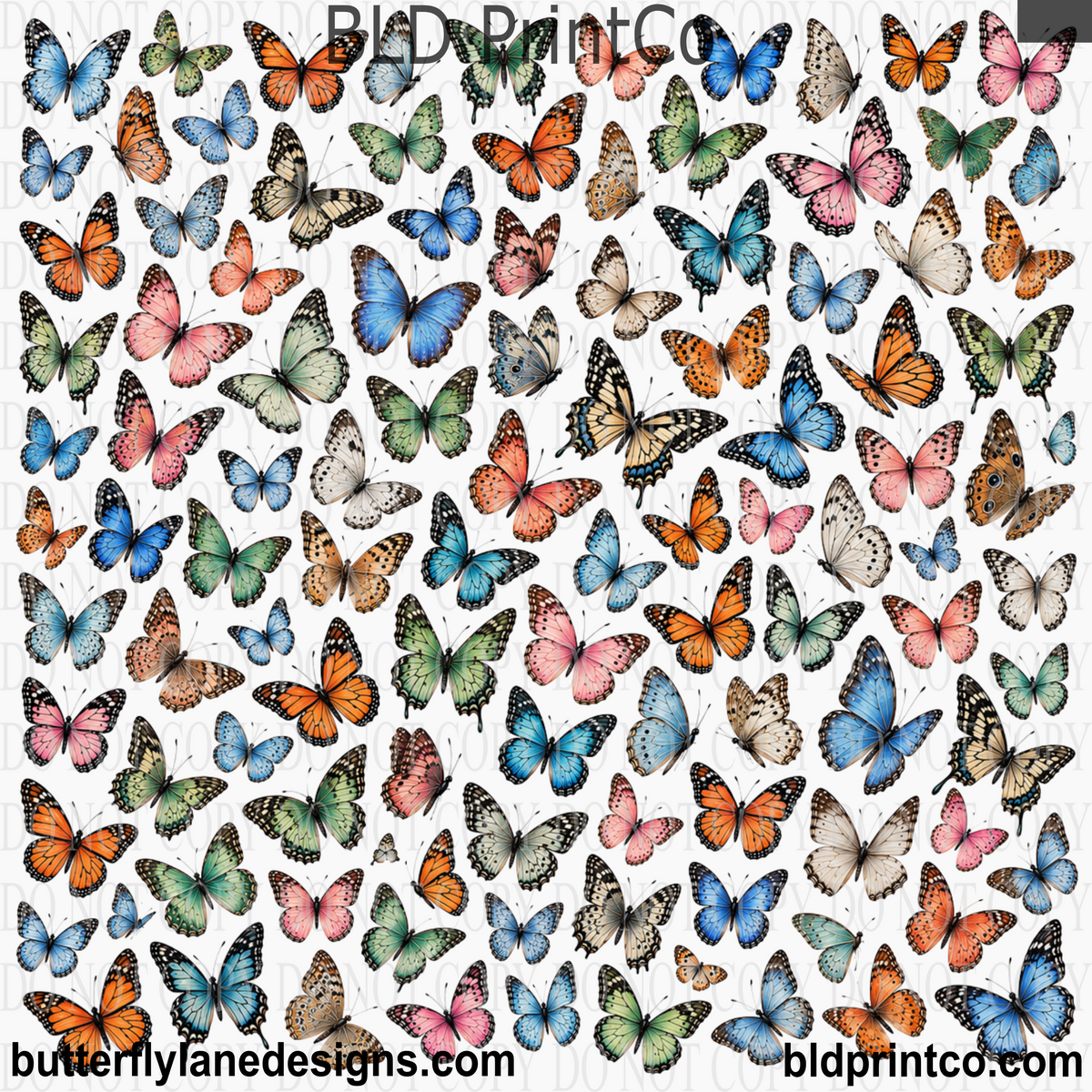 Butterfly Fusion - UV DTF Decal Element Sheets CAPS 96