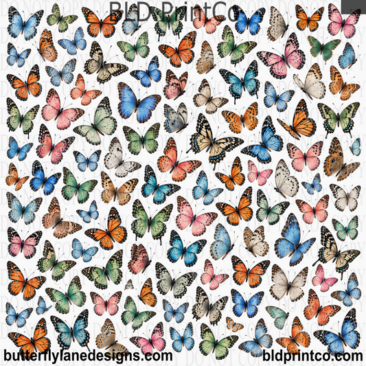 Butterfly Fusion - UV DTF Decal Element Sheets CAPS 96