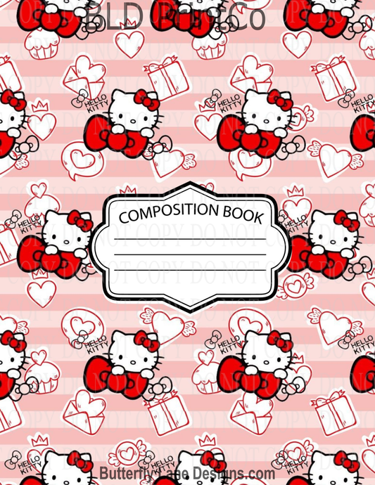 Cute Kitty Love | Composition Notebook Cover | C100