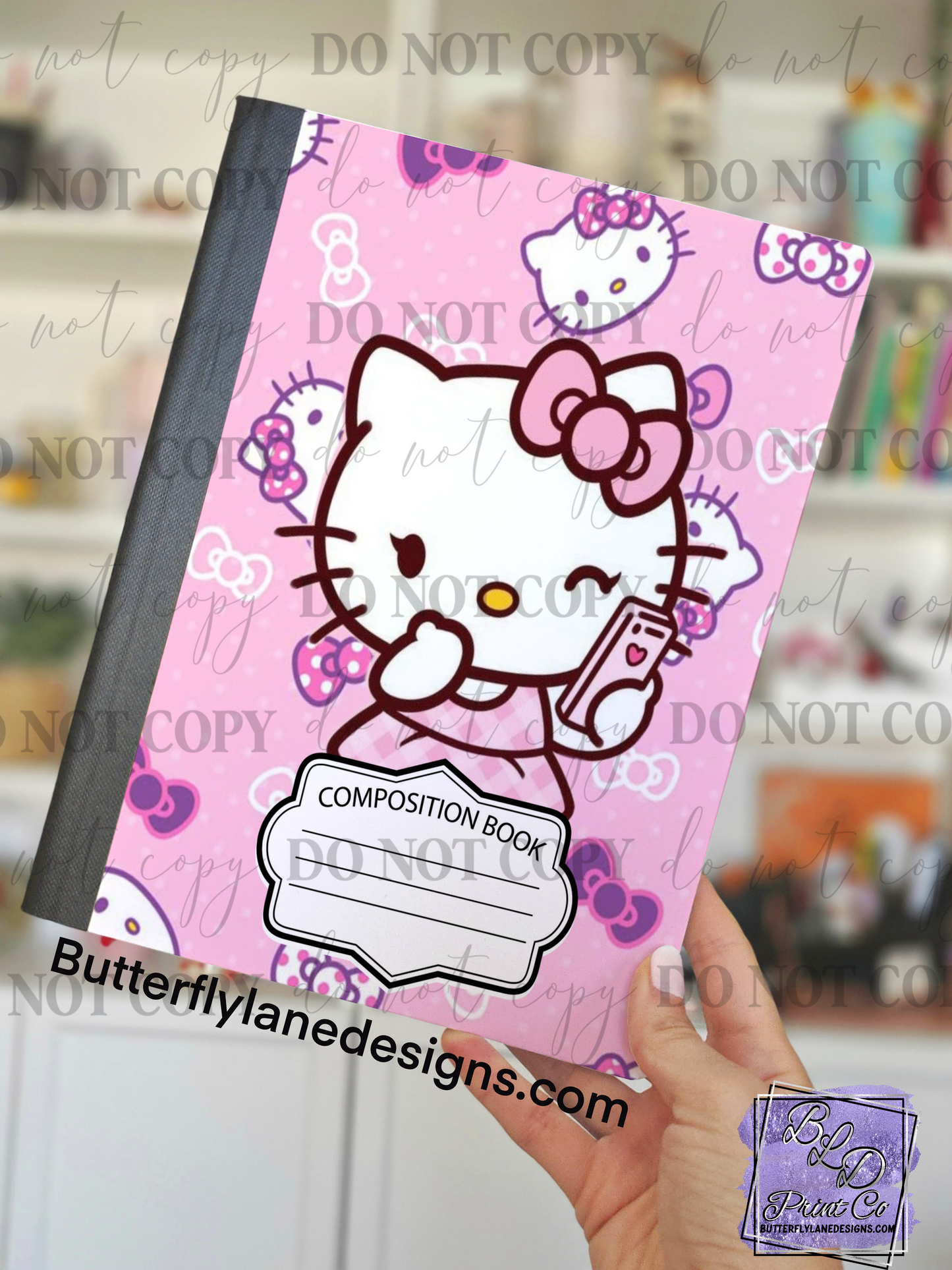 Cute Kitty Phone | Composition Notebook Cover | C103